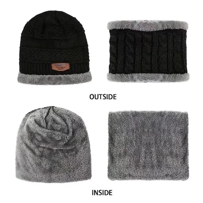 Ensemble chapeaux et écharpes d'hiver pour garçons et filles