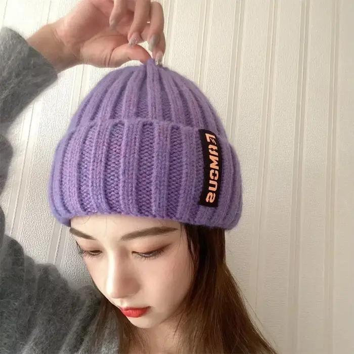 Bonnet en tricot au Crochet doux pour hommes et femmes