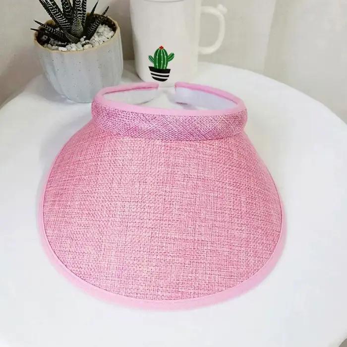 Chapeau de soleil unisexe en coton et lin