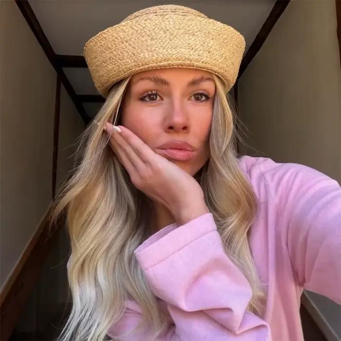 Chapeau de marin en polyester pour femmes, style Ins Blogger, chapeau pillbox vintage, chapeau de soleil pour plage et mariage, bérets pour occasions spéciales