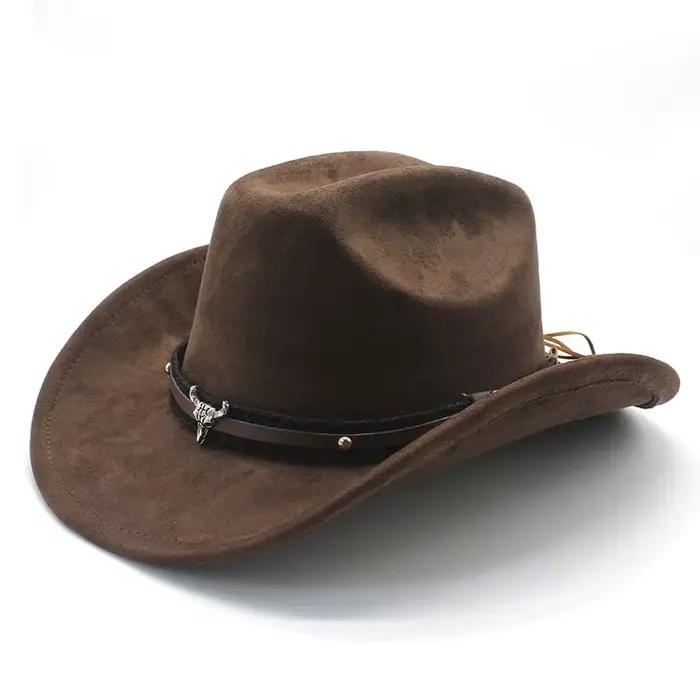 Nouveaux chapeaux de cowboy western en daim