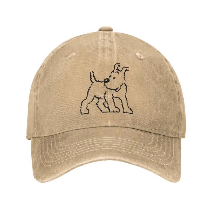 Casquette de baseball unisexe Snowy Dog Captain Haddock