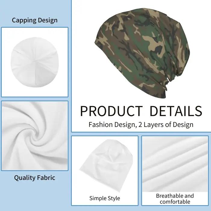 Bonnet camouflage militaire style hip-hop pour hommes et femmes