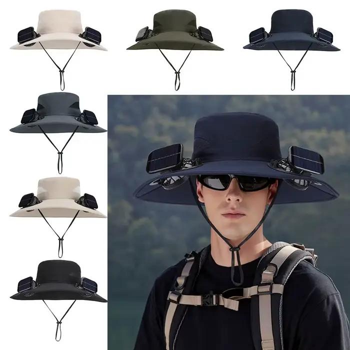 Chapeau solaire anti-UV créatif avec ventilateur ​ ​ Rechargeable ​ ​
