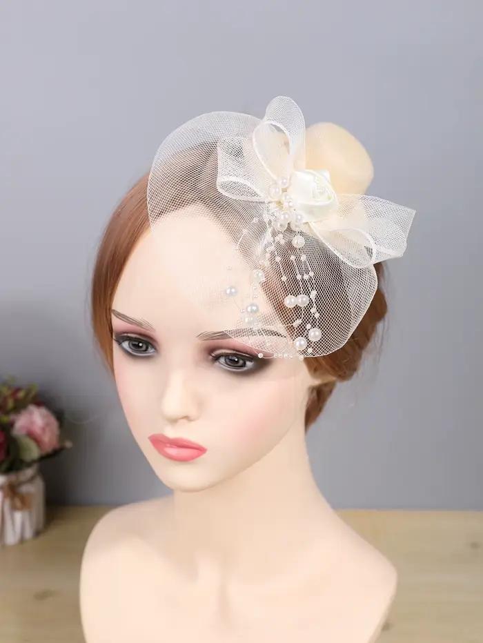 Chapeau haut-de-forme en maille Vintage pour femmes