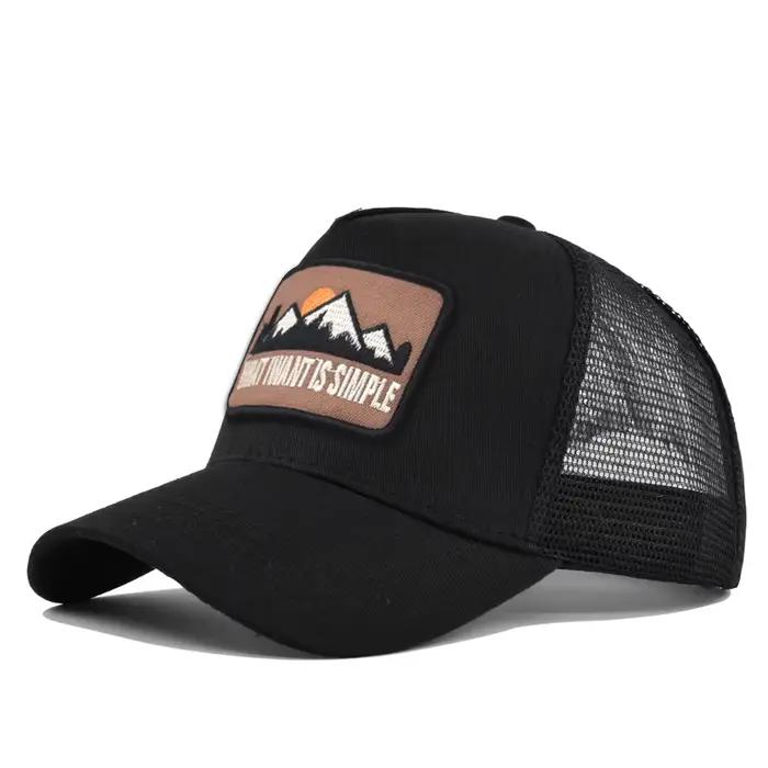 Casquette de baseball respirante en maille avec broderie