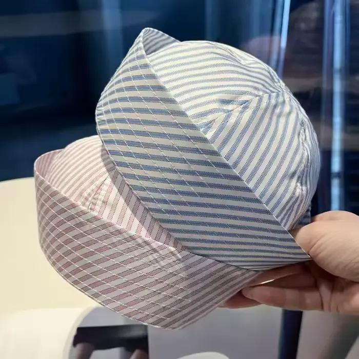 Chapeau de marin Cosplay à rayures à la mode