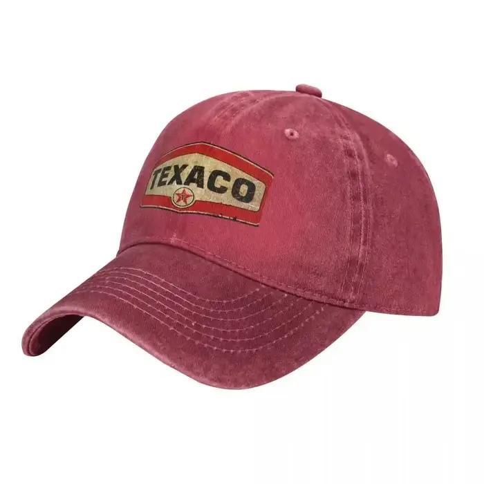 Casquette de baseball classique vintage Texaco unisexe protection solaire réglable pour homme femme style rétro extérieur sport activités plein air