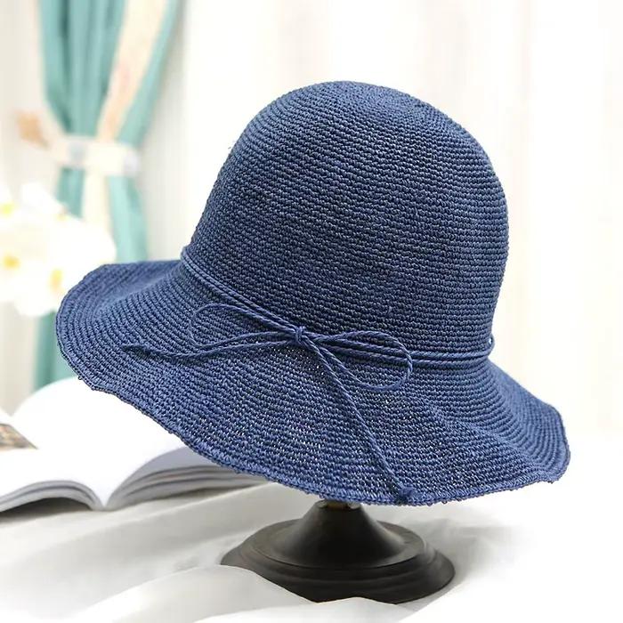 Chapeau de paille en raphia pour femmes