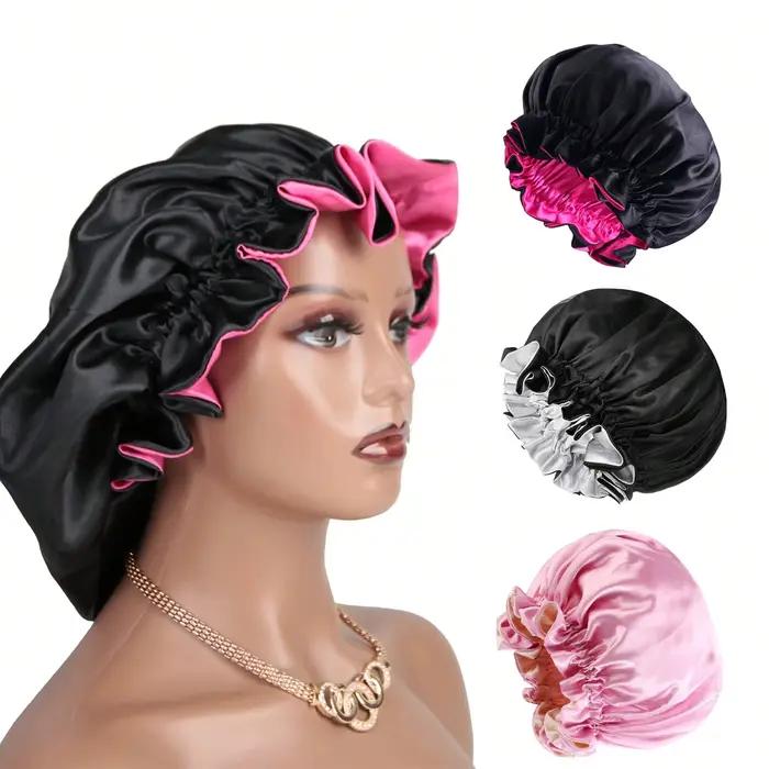 Chapeau en Satin bicolore