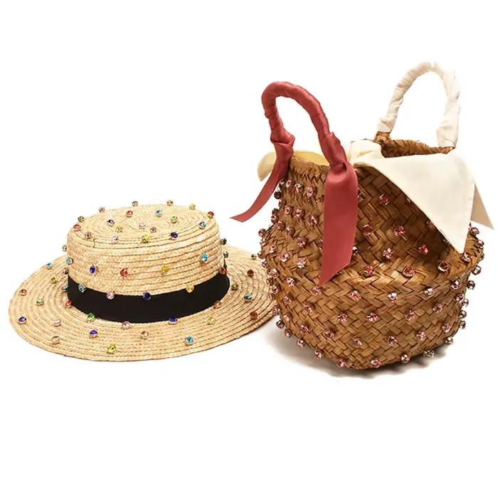 Chapeau de paille de blé naturel fait à la main