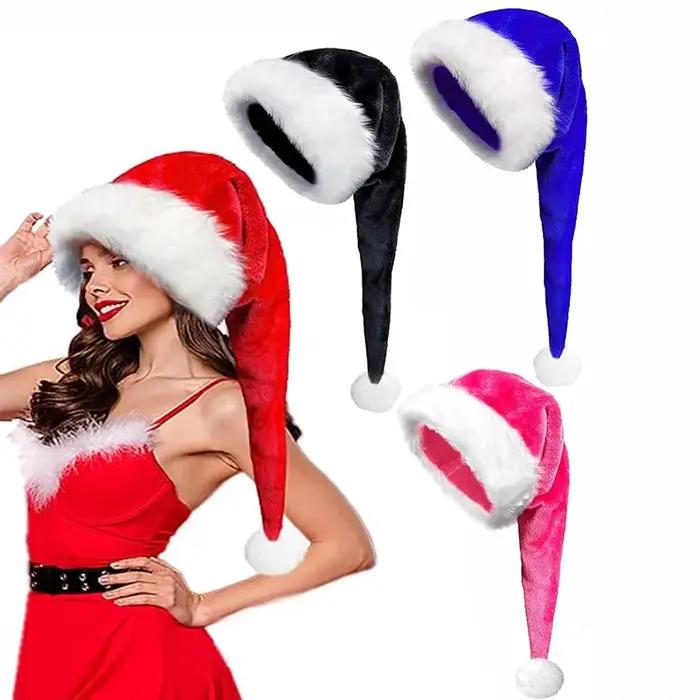 Chapeaux de père noël longs de 75cm