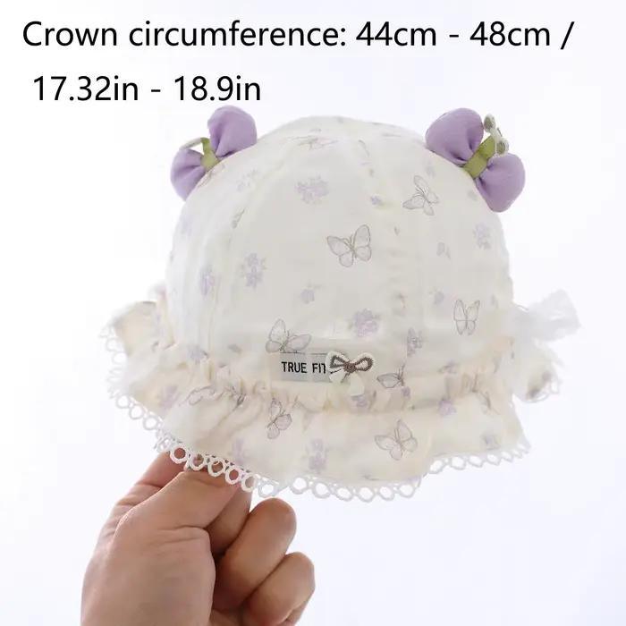 Chapeau de pêcheur fleuri pour bébés filles protection solaire automne été confortable élégant pour activités extérieures