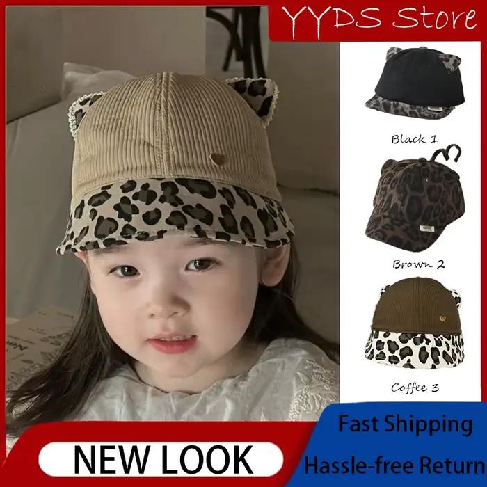 Nouvelle casquette d'automne à imprimé léopard pour enfants: élégant