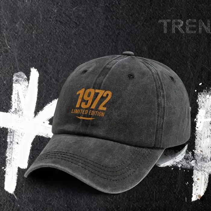 Casquette de baseball réglable édition limitée 1972