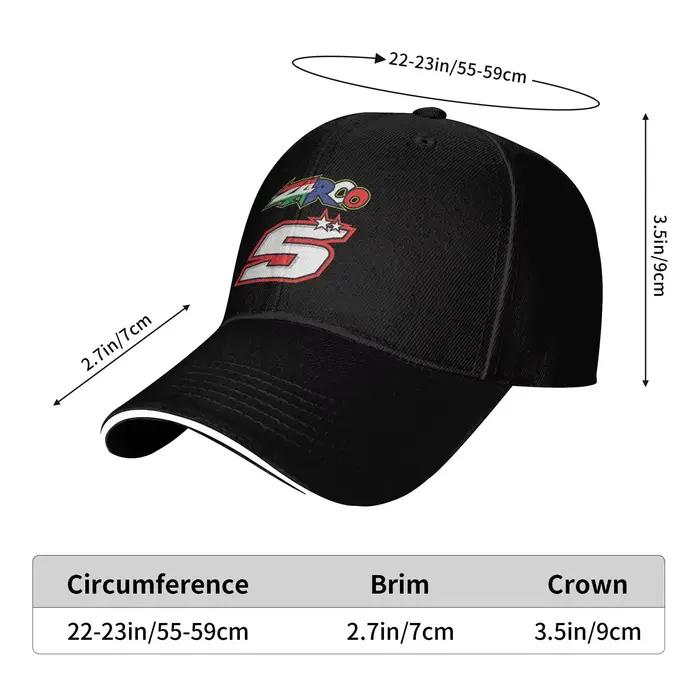 Été 2025 No 5 Johann Zarco Moto casquette de Baseball salle de sport en plein air élégant imprimé soleil Hip Hop chapeaux unisexe-adolescents casquettes de haute qualité
