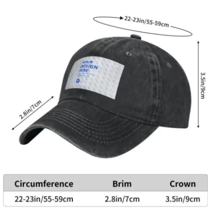 Casquette de baseball Bull Bear Trader en denim délavé