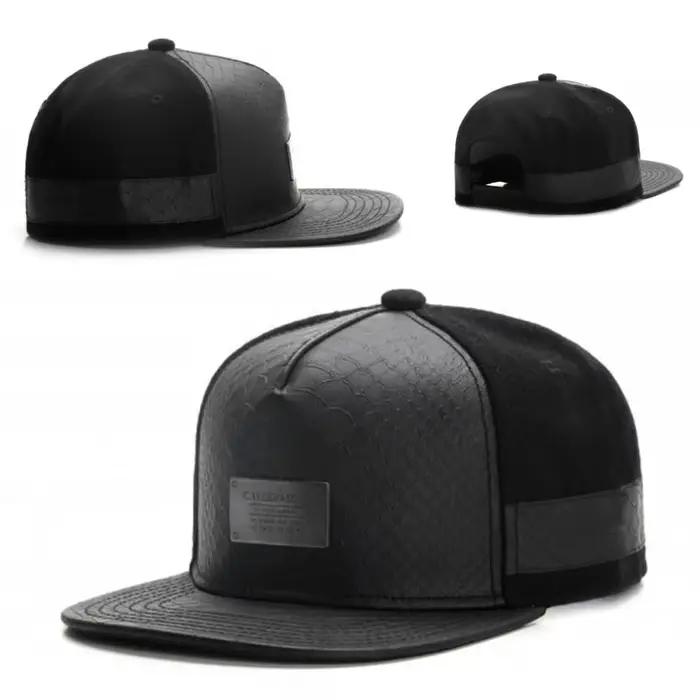 Casquette en cuir de marque Fashio pour hommes et femmes