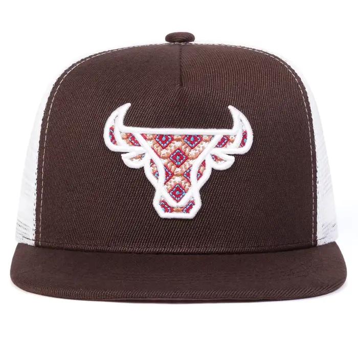 Casquettes de baseball décontractées unisexes avec broderie tête de bœuf