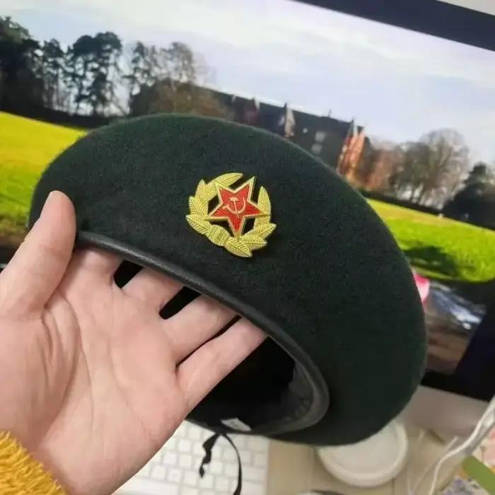 Béret militaire en laine de Style russe