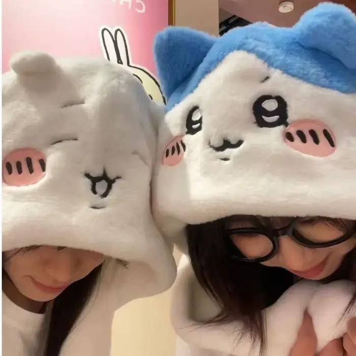 Ensemble trois pièces bonnet et écharpe Hachiware Usagi