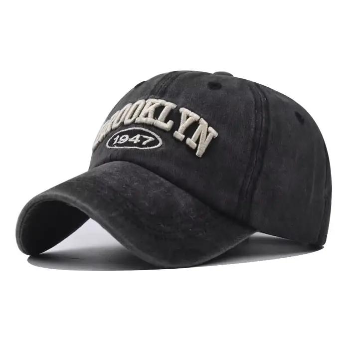 Nouveau chapeau de Baseball brodé en coton Brooklyn