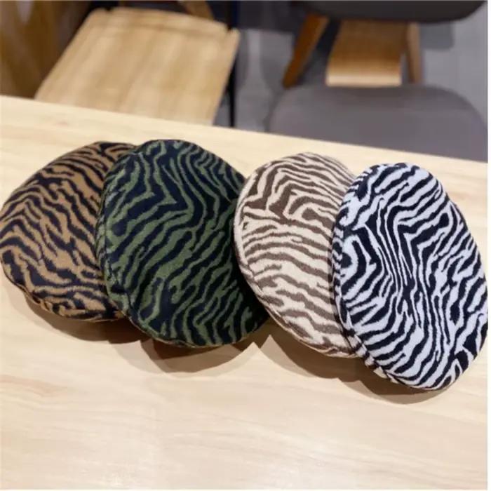 Béret rétro en peluche unisexe