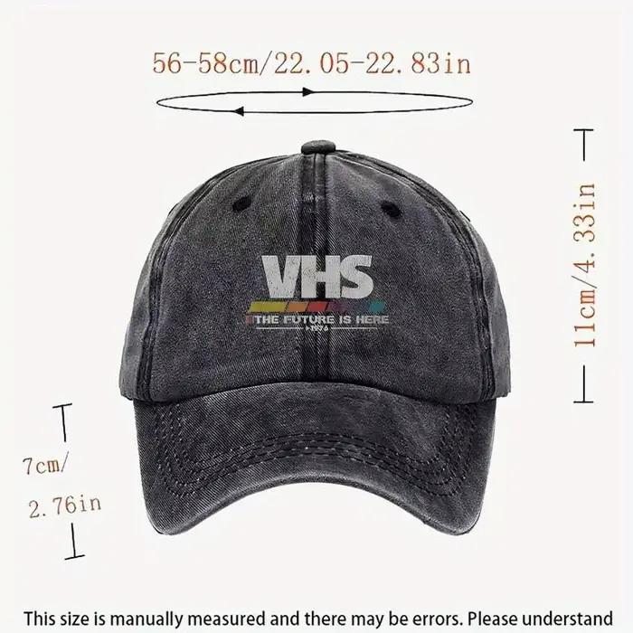 Casquette rétro VHS des années 90 pour hommes et femmes - Chapeau streetwear vintage nostalgie