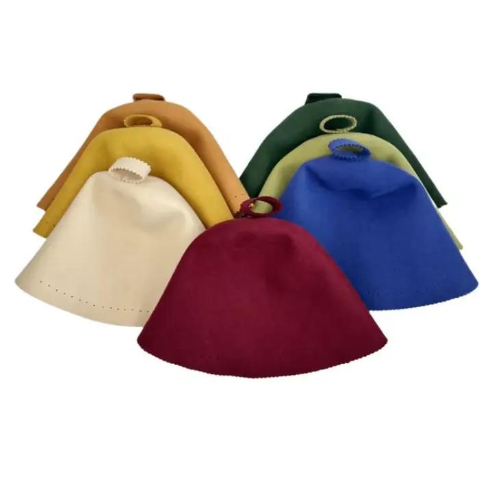 Chapeau de Sauna en Laine Mérinos Mince et Doux pour Détente en Sauna et Bain Occasions Spéciales Élégant et Écologique