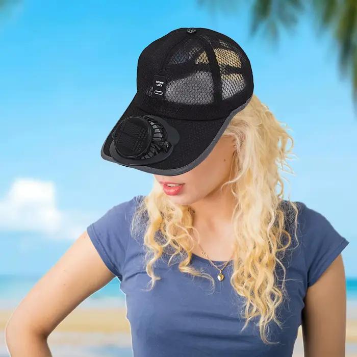 Casquette solaire avec ventilateur