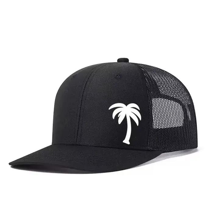 Casquette de baseball réglable imprimée palmiers