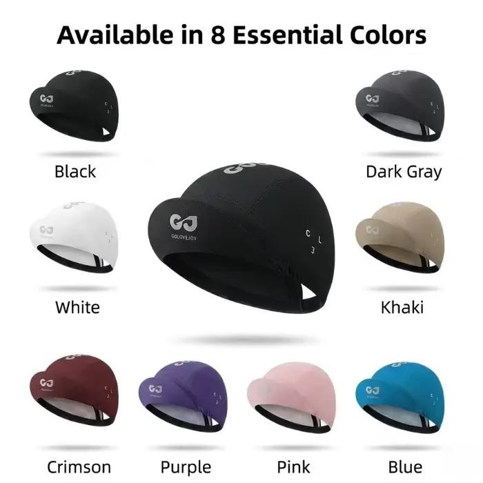 Casquette de cyclisme respirante en soie glacée