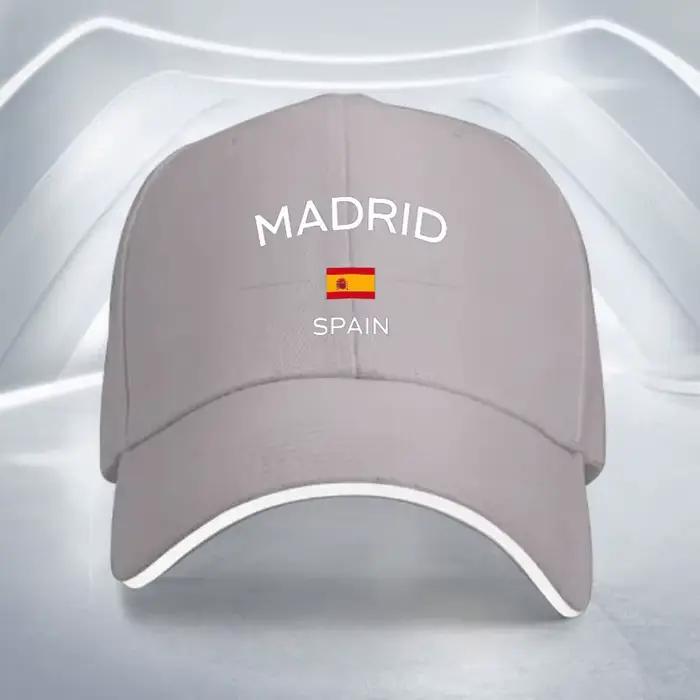 Casquette de baseball avec drapeau de Madrid