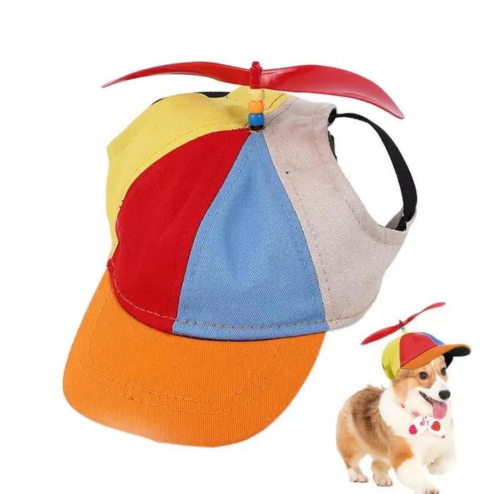 Chapeau à hélice pour chien avec trous d'oreille