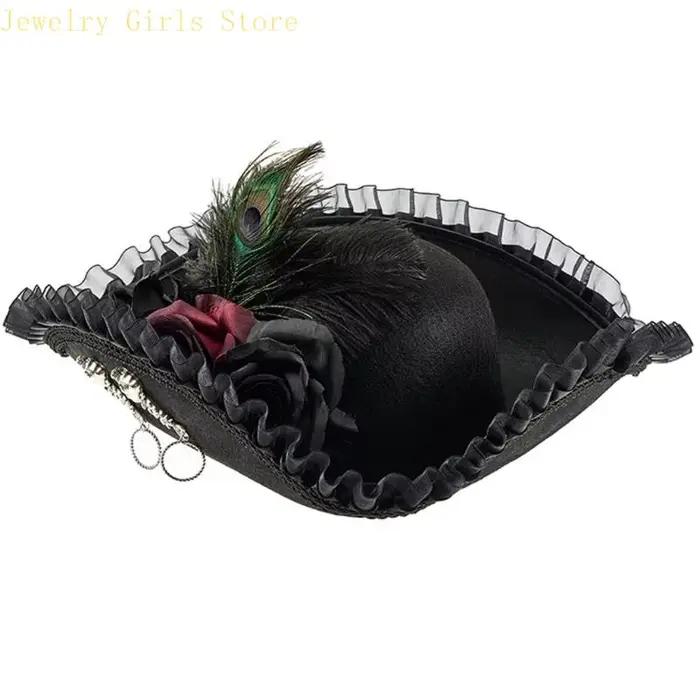 E56f Pirate Hat pour adultes laine en détresse