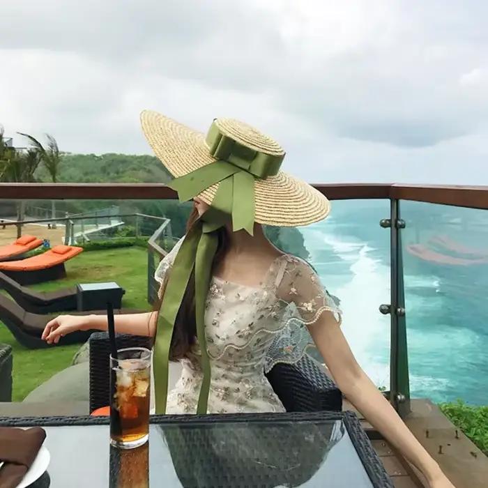 Chapeaux de plage à large bord pour femmes