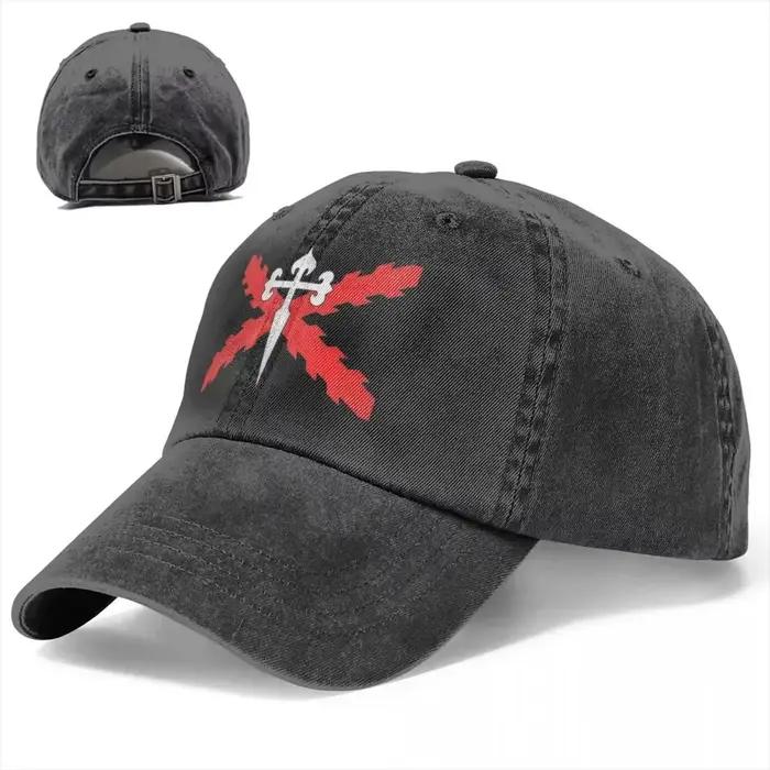 Casquettes de baseball unisexe 2026 Cross of Santiago bordeaux