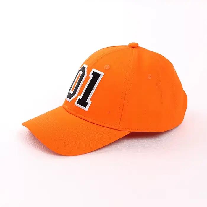 General Lee 01 Cosplay chapeau broderie unisexe coton Orange bon OL' Boy Dukes casquette de Baseball réglable