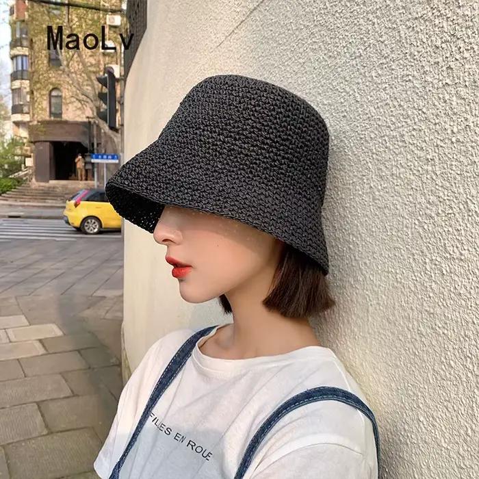Chapeau de paille coréen pour femmes