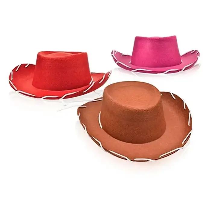 Chapeaux de Cowboy en feutre marron
