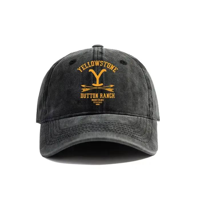 Yellowstone Dutton Ranch casquettes de Baseball chapeaux en détresse casquette hommes femmes rétro en plein air été