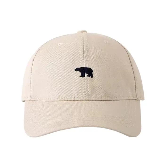 Casquette de baseball respirante brodée d'un ours