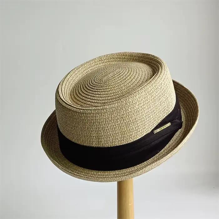 Chapeau Pork Pie Trancyfine Style Vintage Britanique Polyvalent pour Homme Occasions de Voyage Protection Solaire