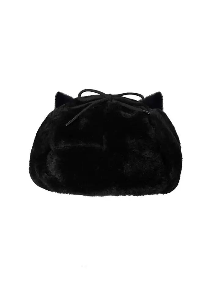 Chapeau Ushanka en laine pour femme