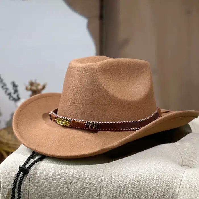 Chapeau de cow-boy occidental américain pour hommes