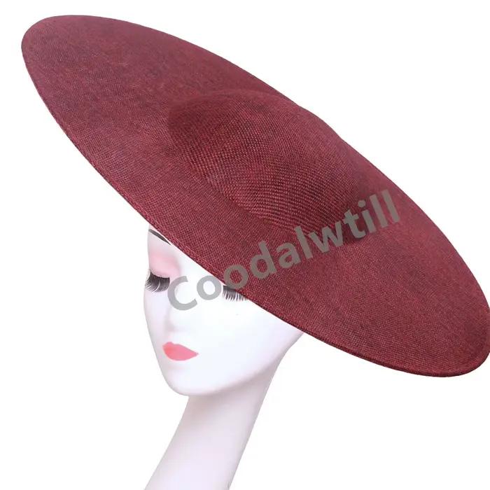 40CM Base de fascinateur grand chapeau haut de gamme mariage église