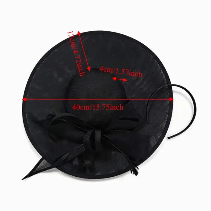 Chapeaux Fascinator Tendance à Large Bord pour Femme Occasions Spéciales Mariage Derby Tea Party