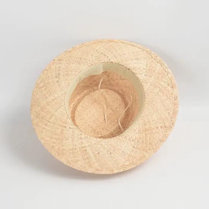 Chapeau de soleil en raphia naturel pour femme