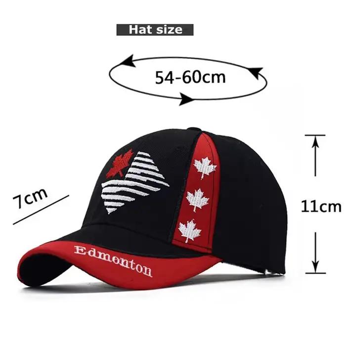 Casquette de baseball brodée Canada Feel pour hommes et femmes