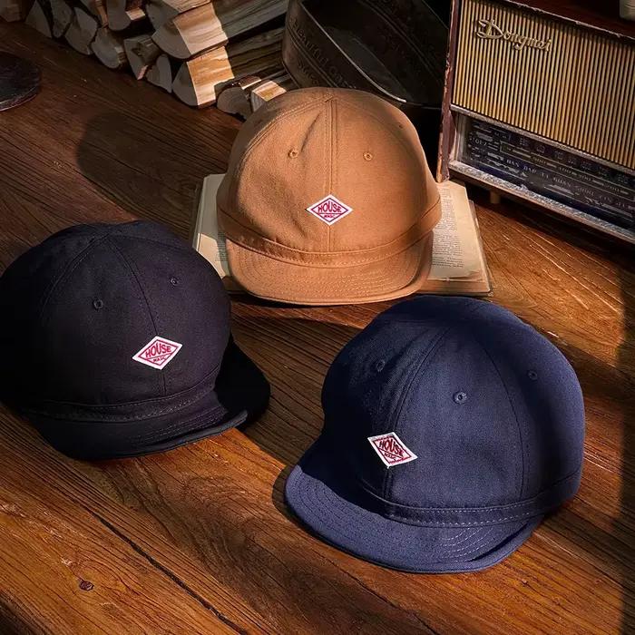 Casquette de baseball rétro à bord court pour homme